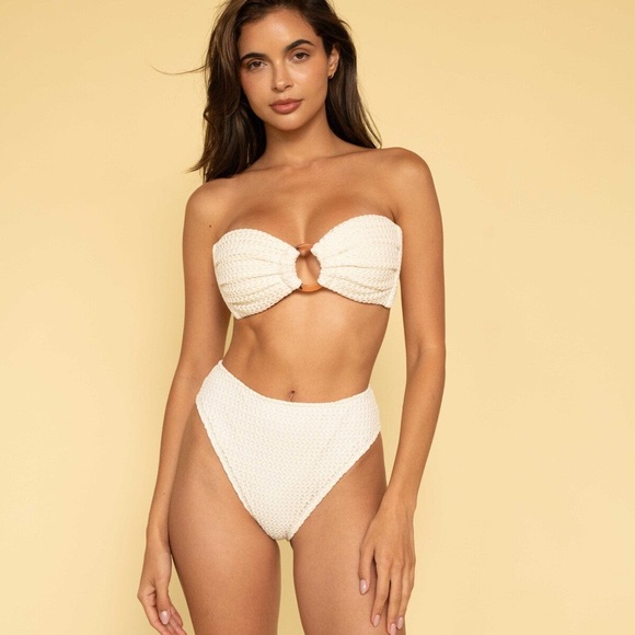 Montce Other - Montce Swim Bone crochet bikini set